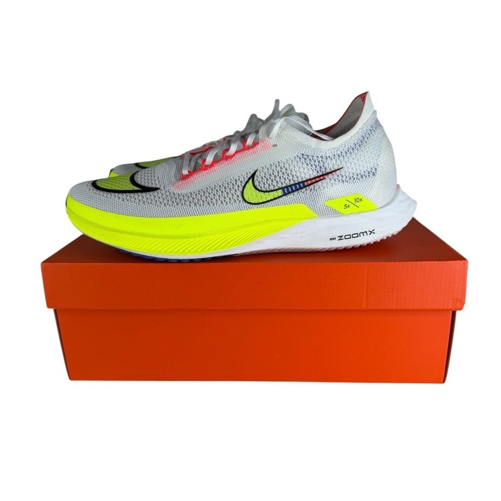 Nike ZoomX Streakfly Premium DX1626 100 Men's Size 12 White Volt Racer Blue